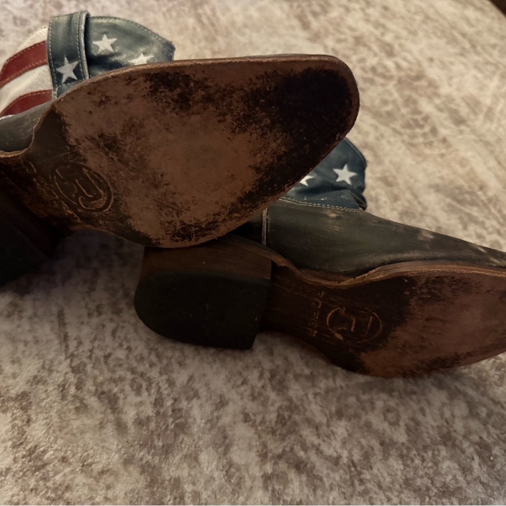 ROPER WOMEN'S AMERICAN BEAUTY FLAG ANKLE BOOTS - Picture 2 of 3